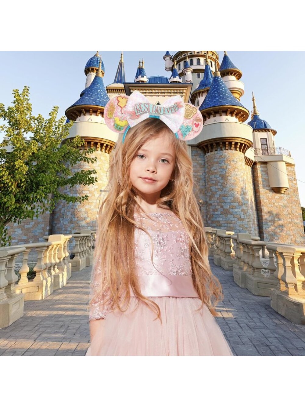 Women Best Day Ever Sequin Halloween Mickey Mouse Headband for Cosplay - Picture 6 of 6